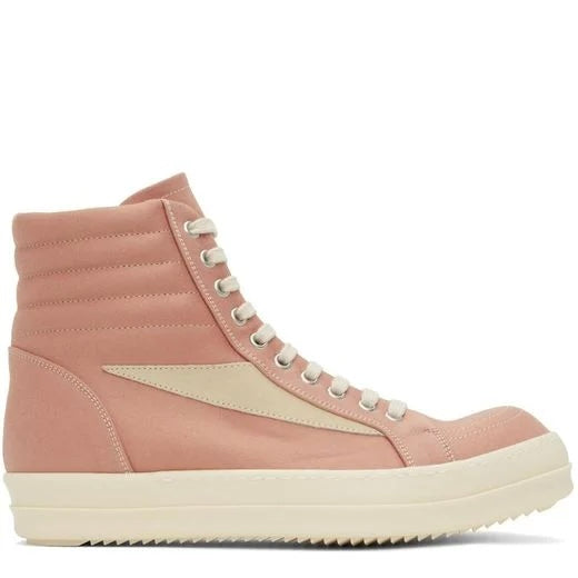 RICK OWENS Drkshdw Vintage Lido High Sneakers - Pink/Milk