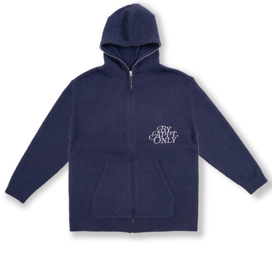 BY APPOINTMENT ONLY MYLES MOHAIR ZIP HOODIE