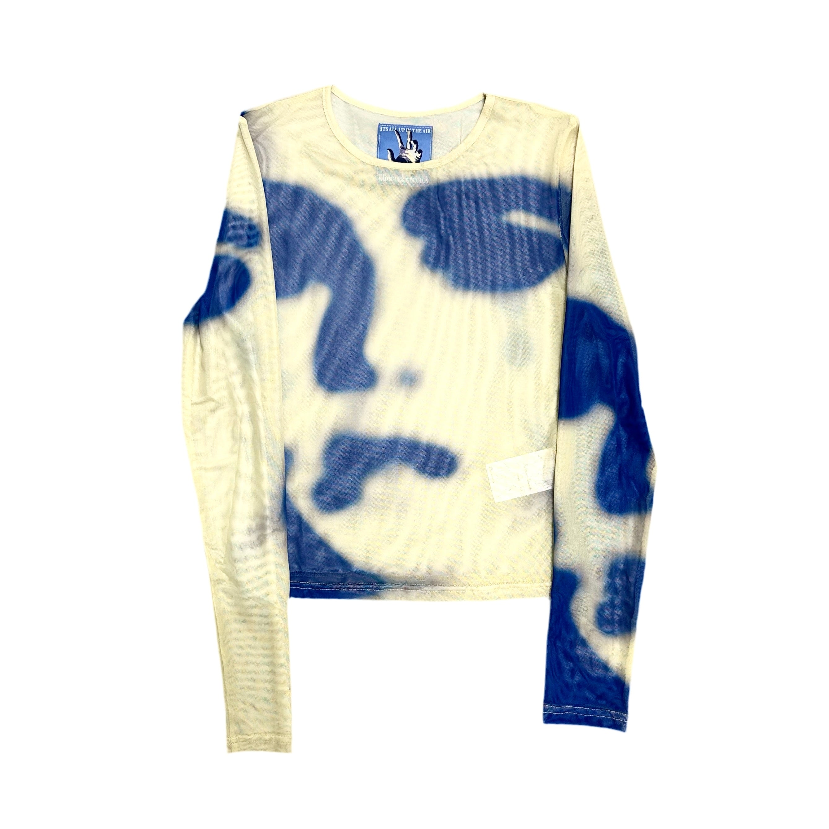 KID SUPER MESH LONGSLEEVE CROPPED TEE