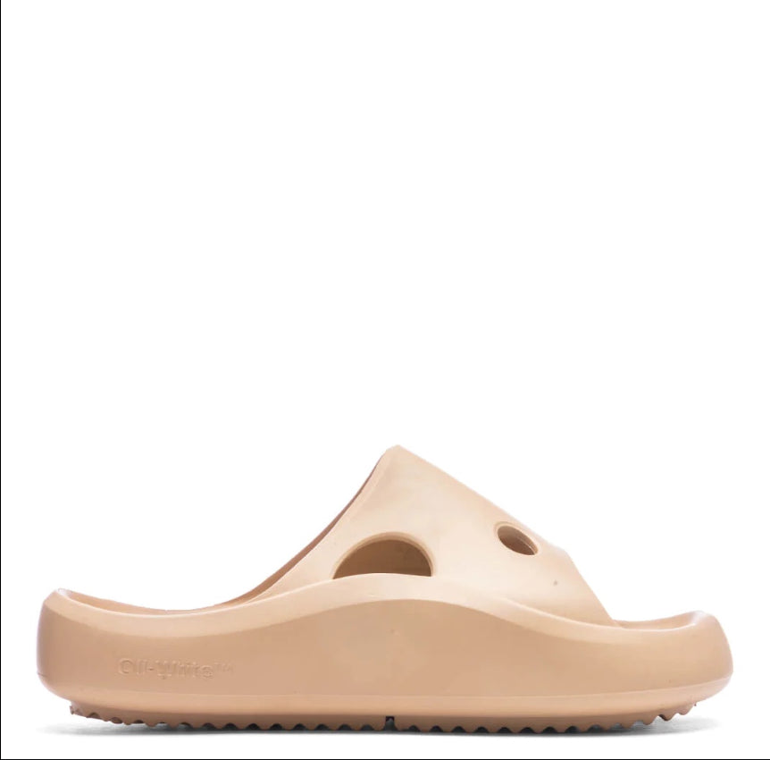 Off - White Meteor Rubber Slider Camel Camel