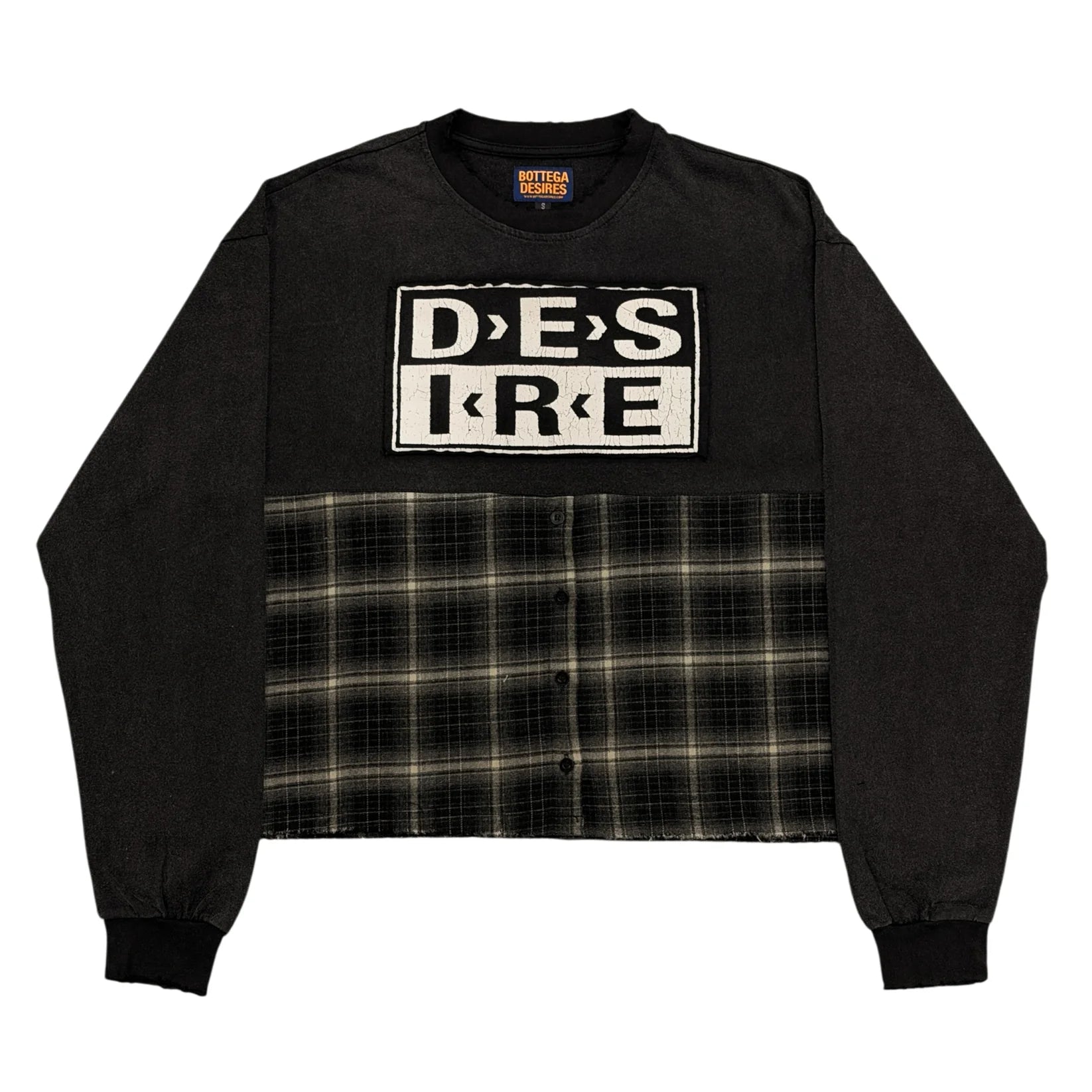 Bottega Desires HYBRID FLANNEL T-SHIRT
