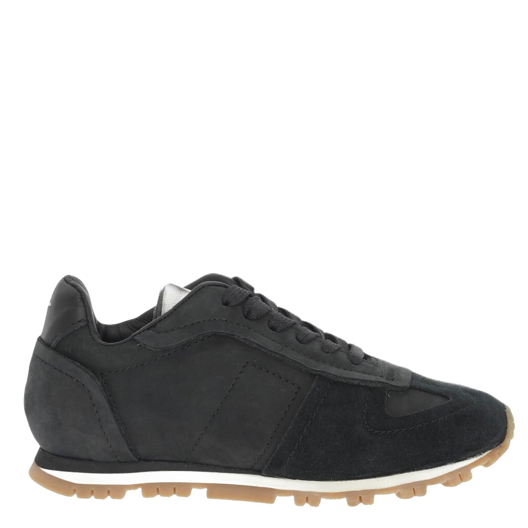 MAISON MARGIELA MM22 SOLID COLOR SUEDE LOW-TOP SNEAKERS