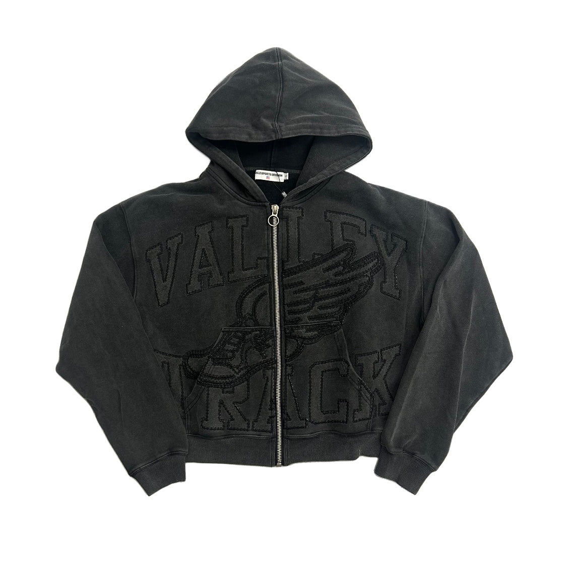 VALE FOREVER BLACK CAT ZIP UP HOODIE