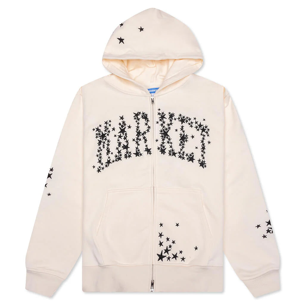 Market| Galaxy Arc Zip Hoodie - Unbleached Cotton