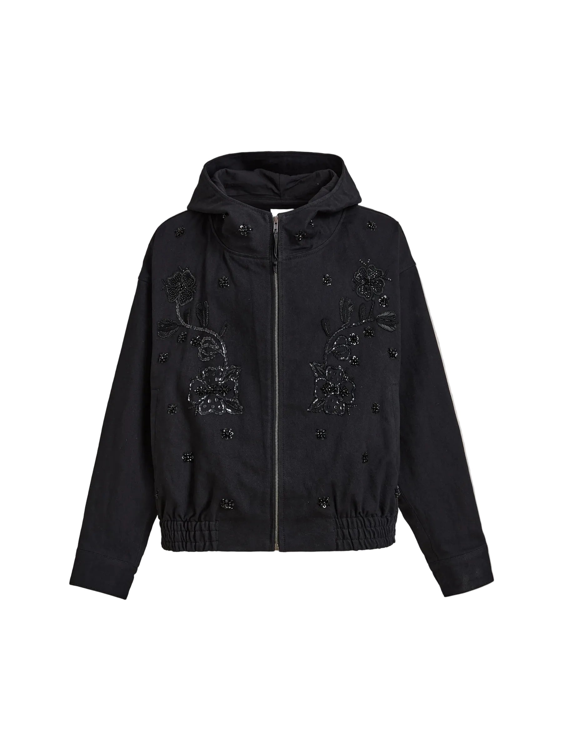FOUND Hand Embroidered Tonal Anorak Jacket