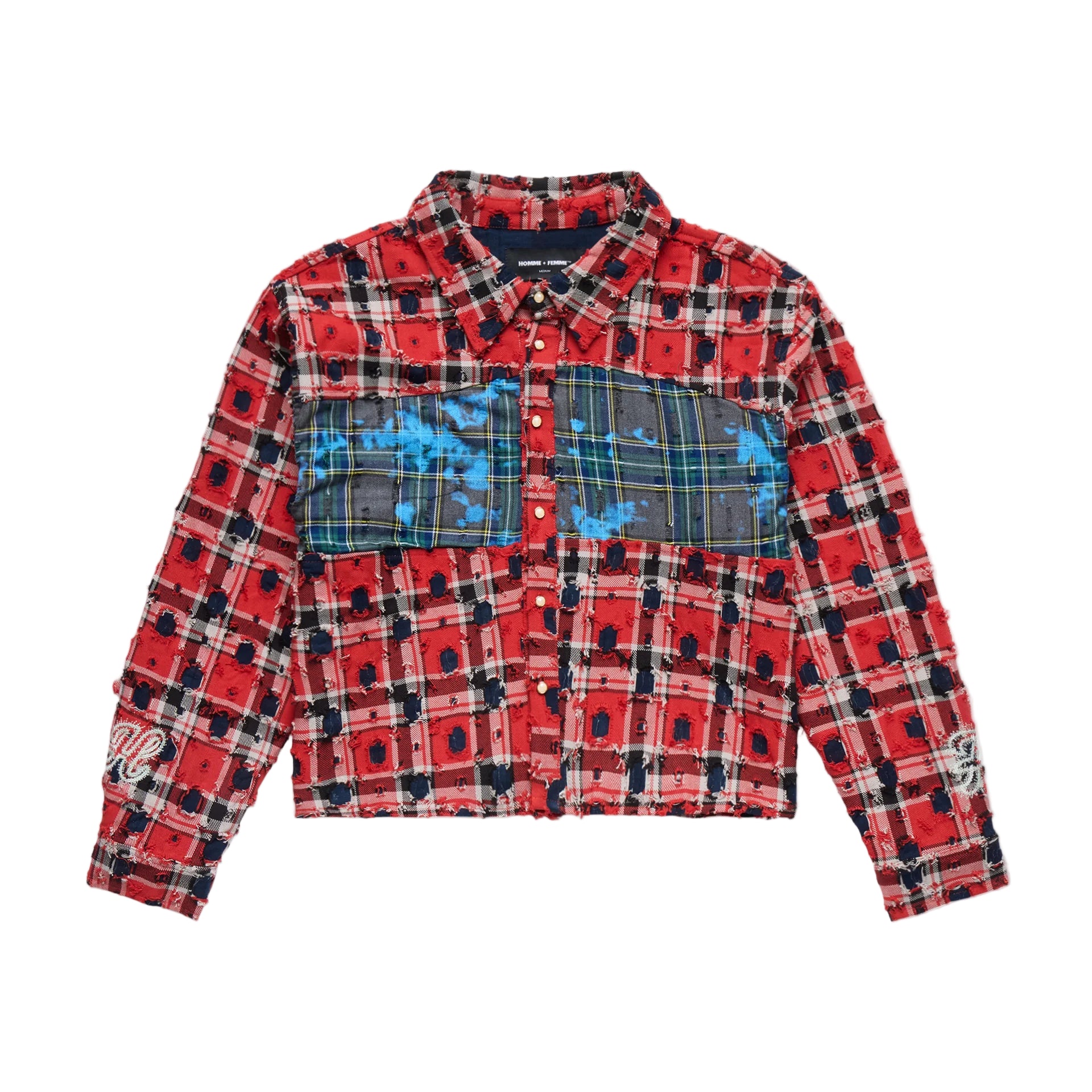 HOMME + FEMME Wave Patchwork Flannel