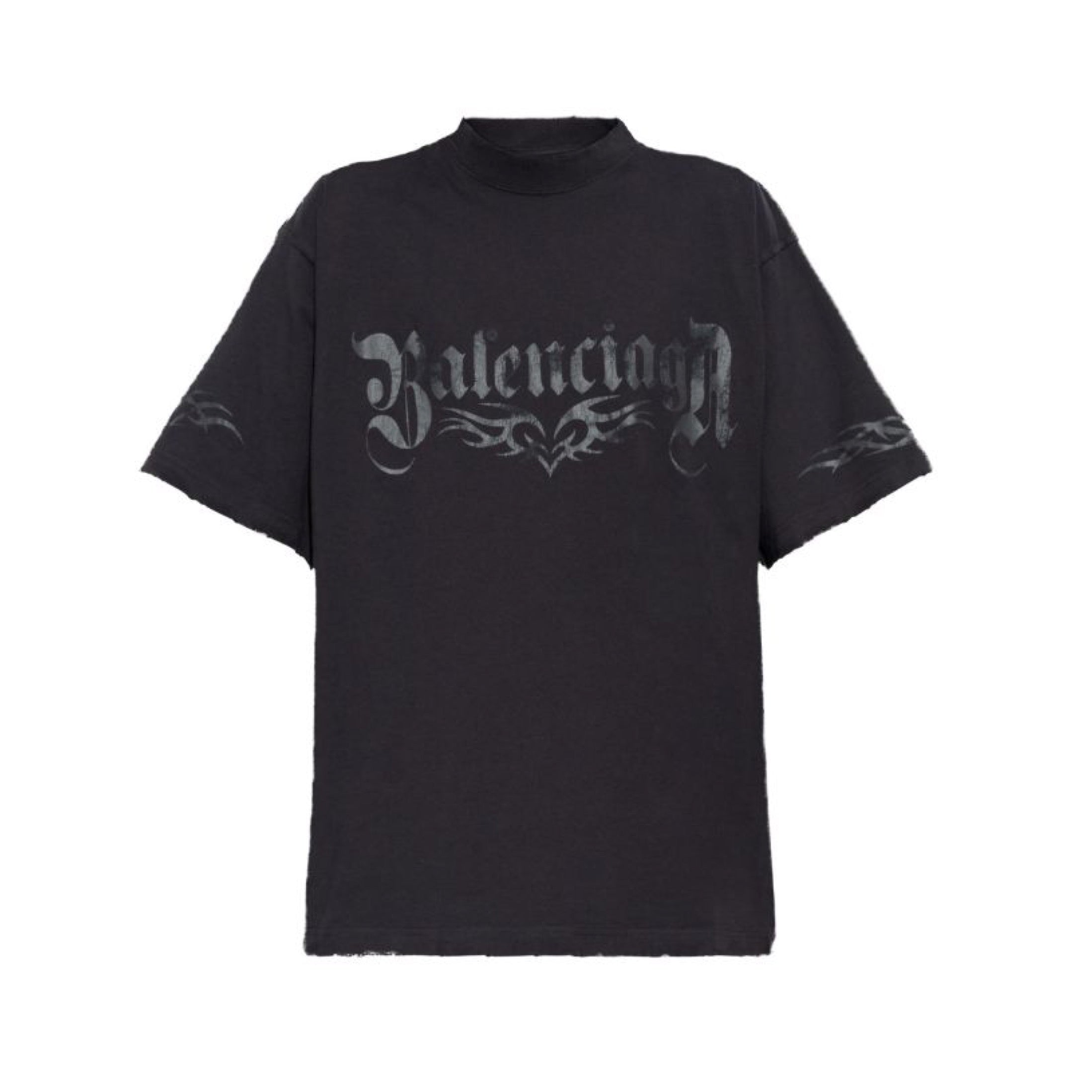 Balenciaga Logo Tee Grey