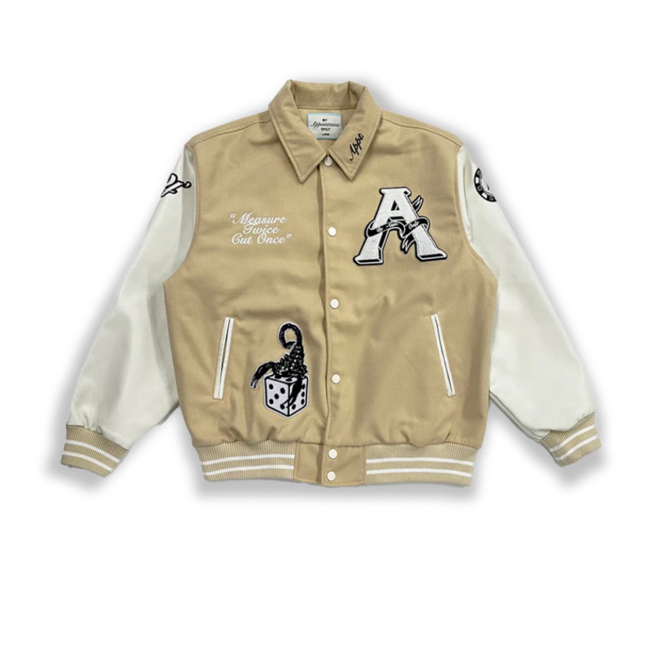BY APPOINTMENT ONLY VARSITY WOOL BLEND JACKET