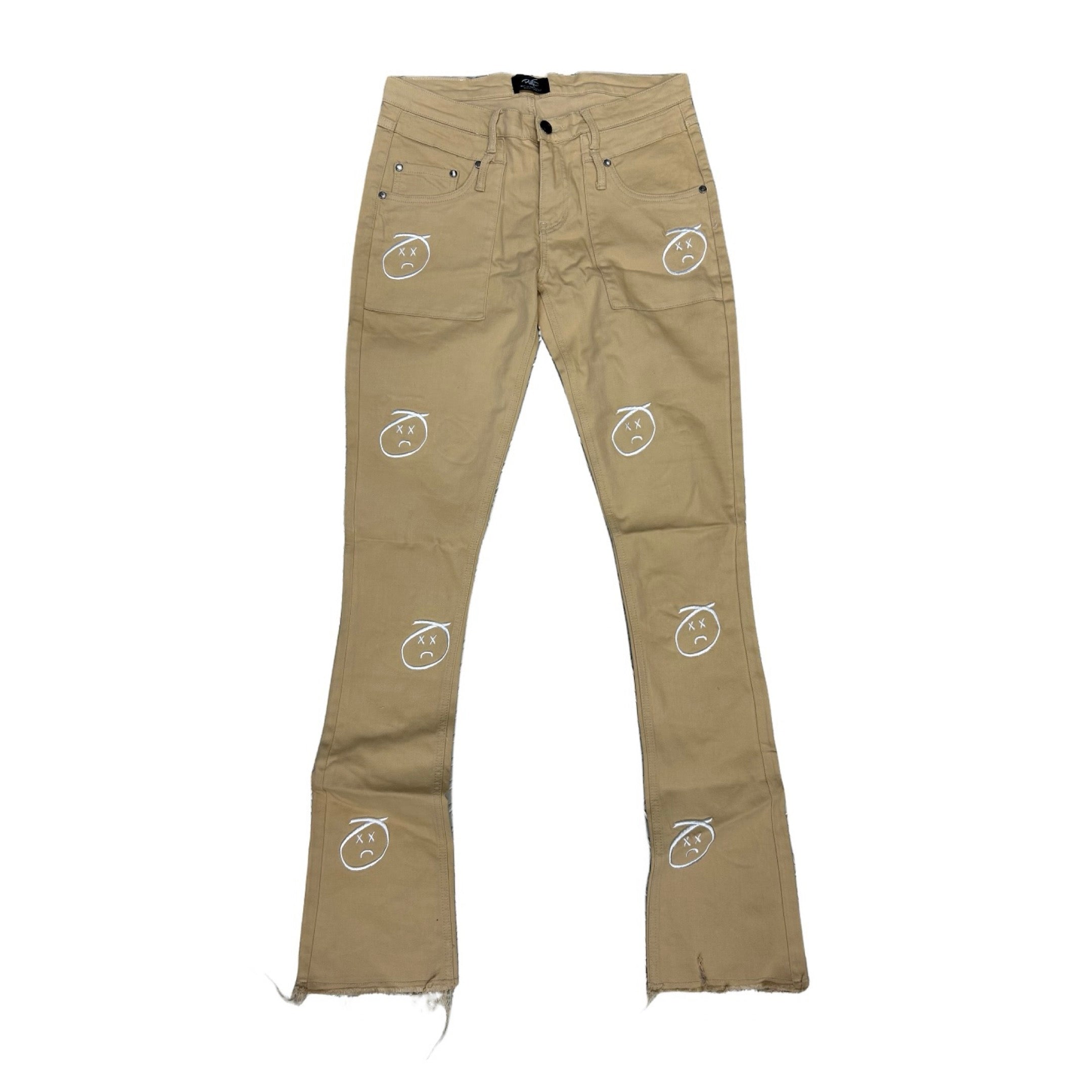 DON’T LET MOM FIND OUT KHAKI STITCH JEANS