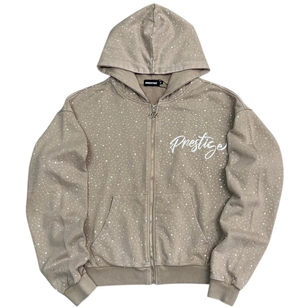 Prestige Diamond Hoodie Tan