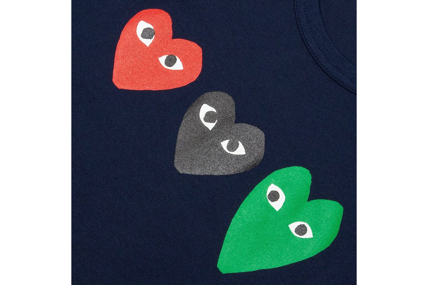 Comme des Garcons PLAY TEE MULTI HEART