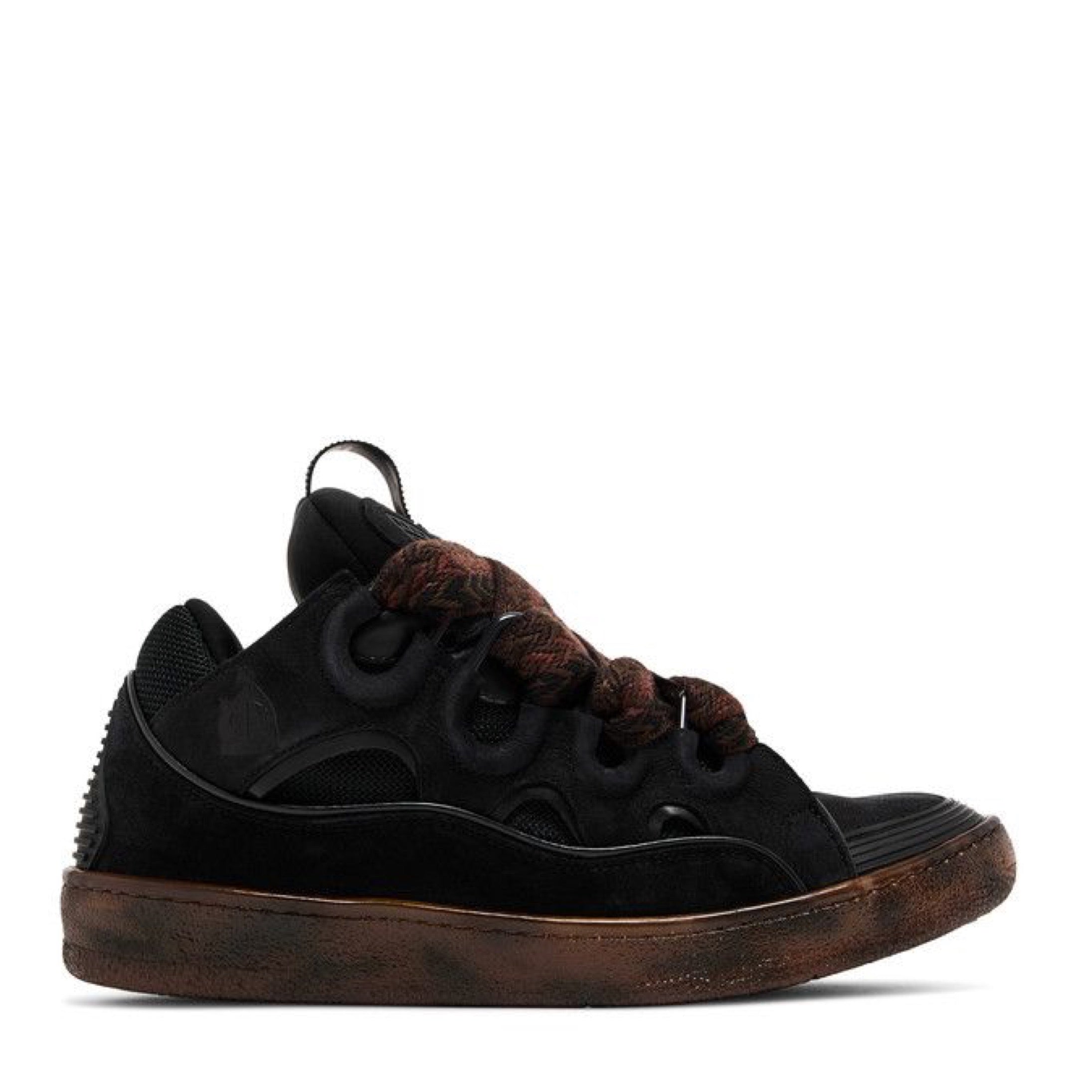 LAVIN CURB SNEAKER TORTOISE EFFECT DARK BROWN