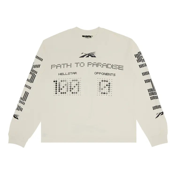 HELLSTAR SCOREBOARD LONGSLEEVE WHITE