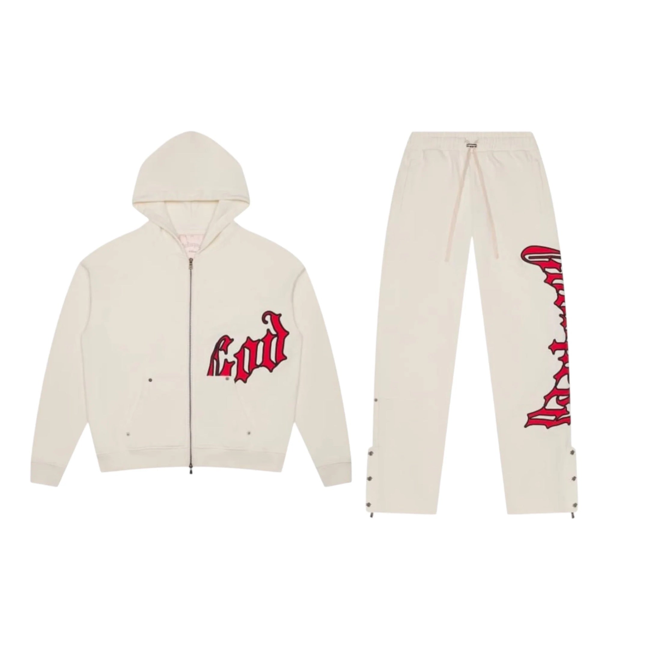 Godspeed OG Logo Sweatsuit V2 Sweatsuit White Red