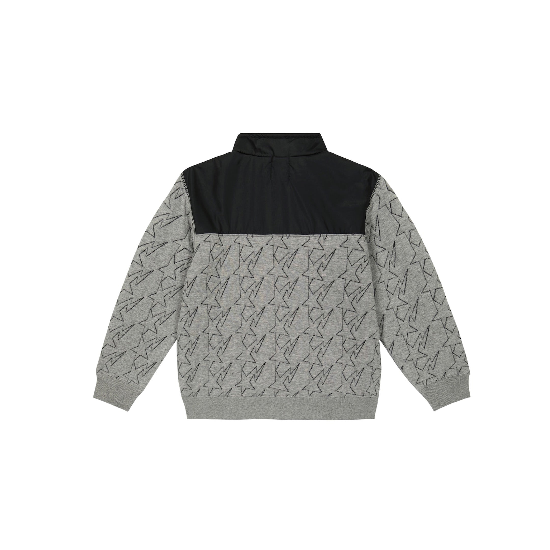 BAPE KIDS STA QUILTED SWEATER GREY