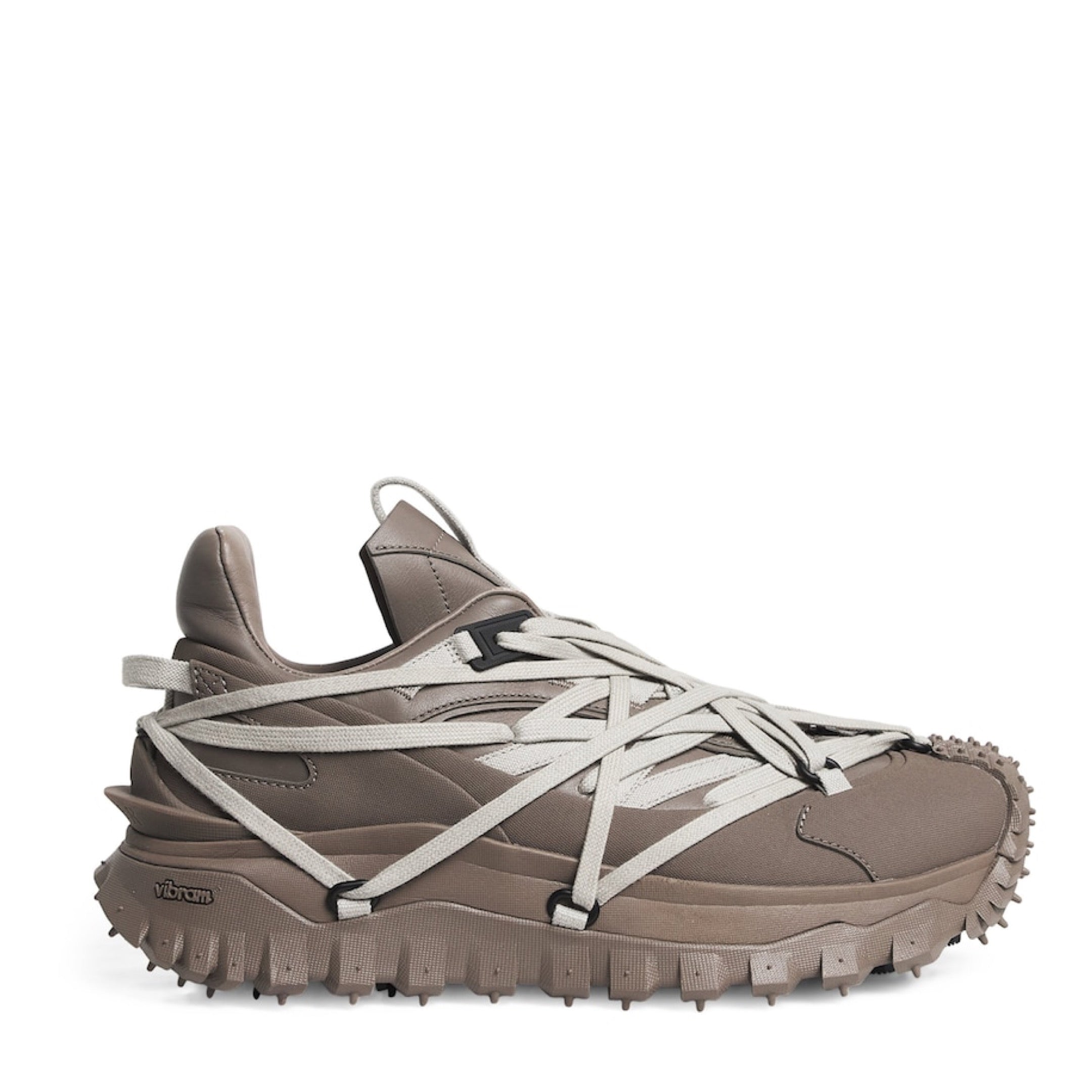 RICK OWENS
x Moncler Leather Megalace Trailgrip Sneakers