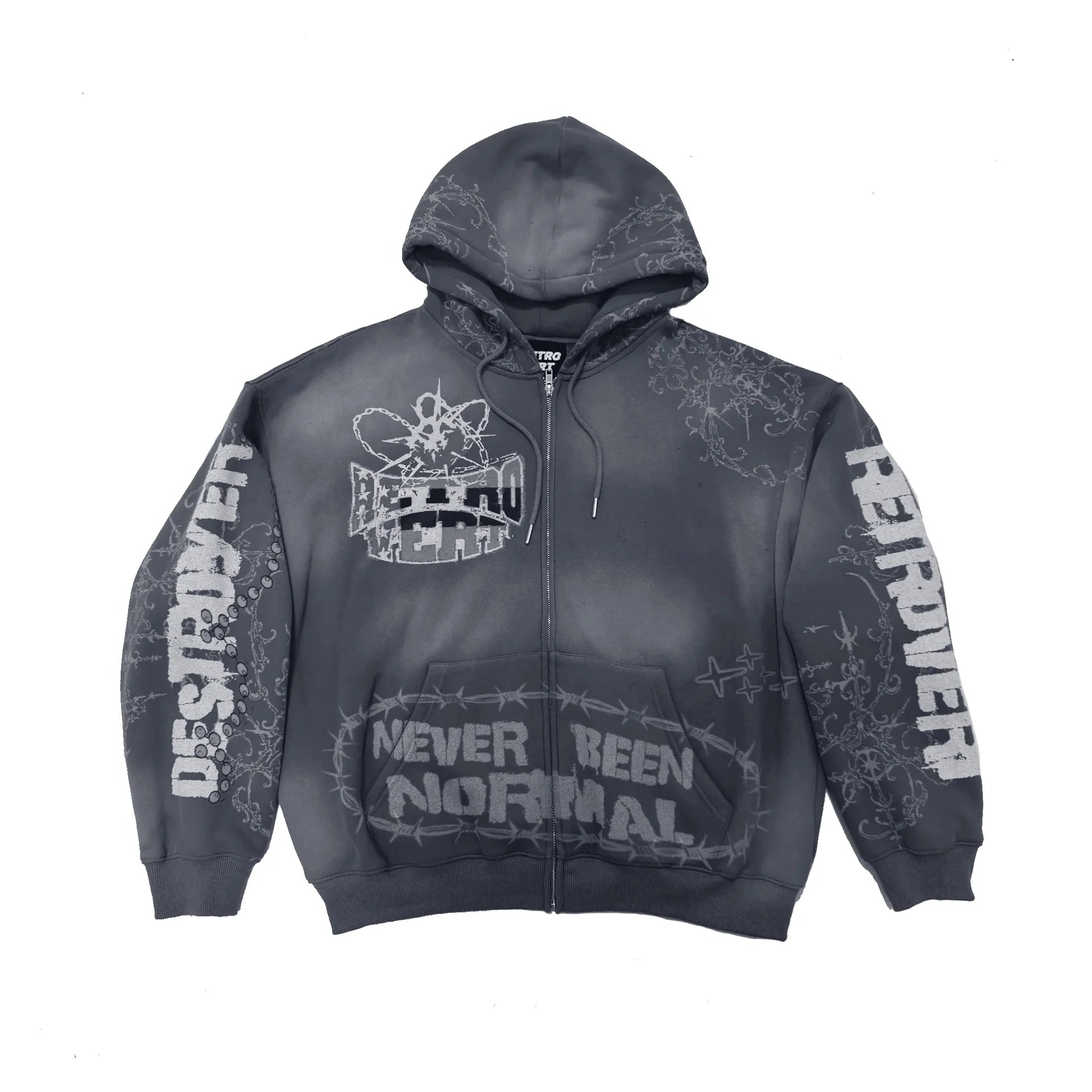 RETROVERT DESTROYER MATCHING ZIP-UP GREY