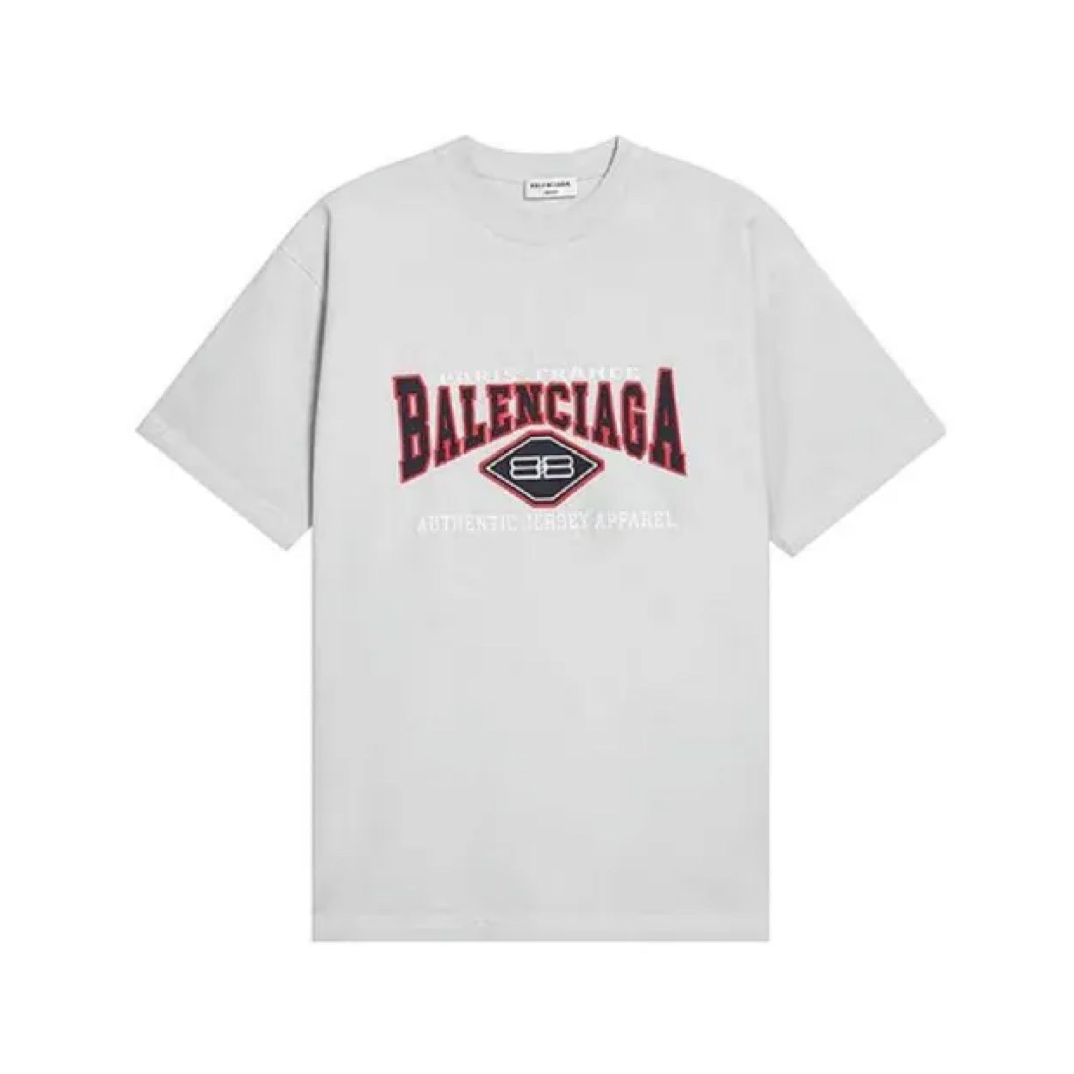 BALENCIAGA AUTHENTIC JERSEY APPAREL T-SHIRT DIRTY WHITE