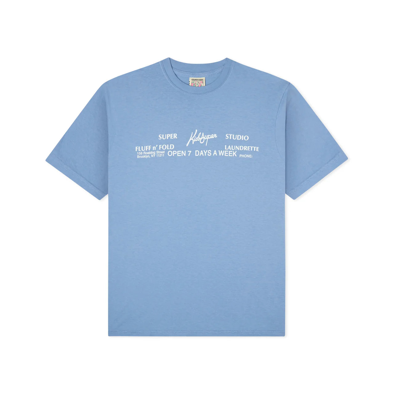 KID SUPER LAUNDROMAT TEE - BLUE