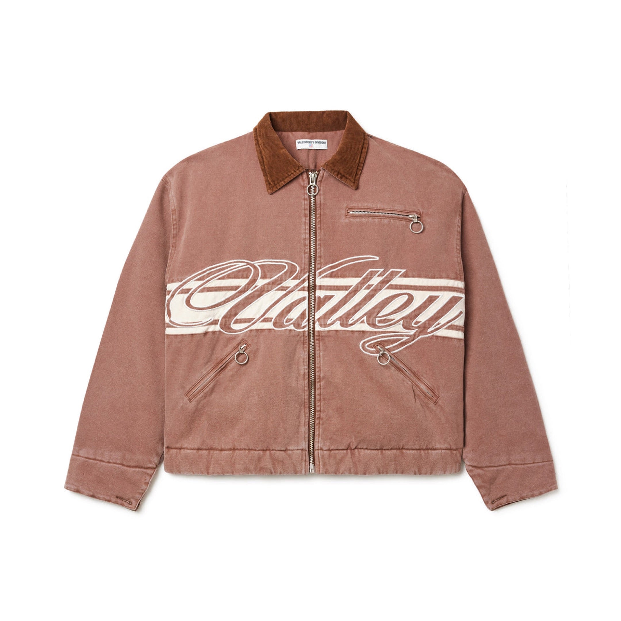 VALE FOREVER BROWN CURSIVE TRUCKER JACKET