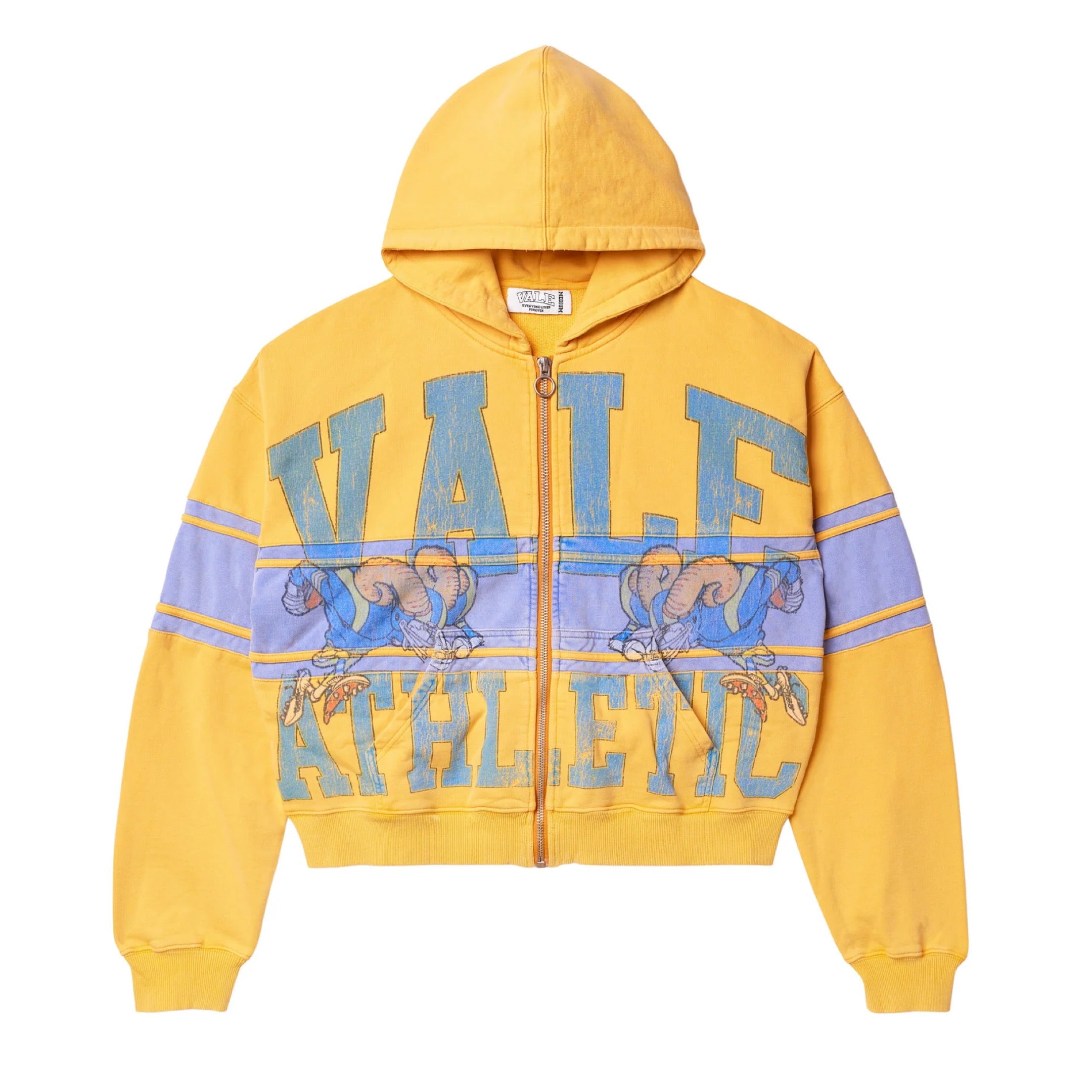 VALE FOREVER YELLOW BIGHORN ZIP UP HOODIE