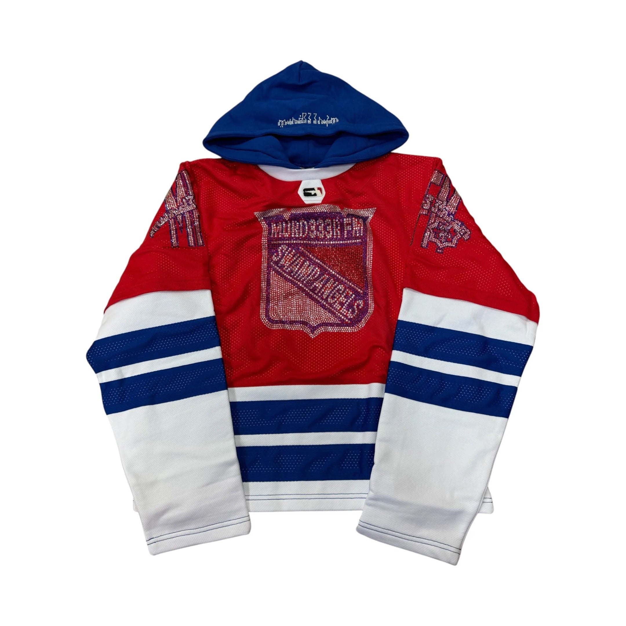 MURD333R.FM SWAMP ANGELS HOCKEY JERSEY HOODIE