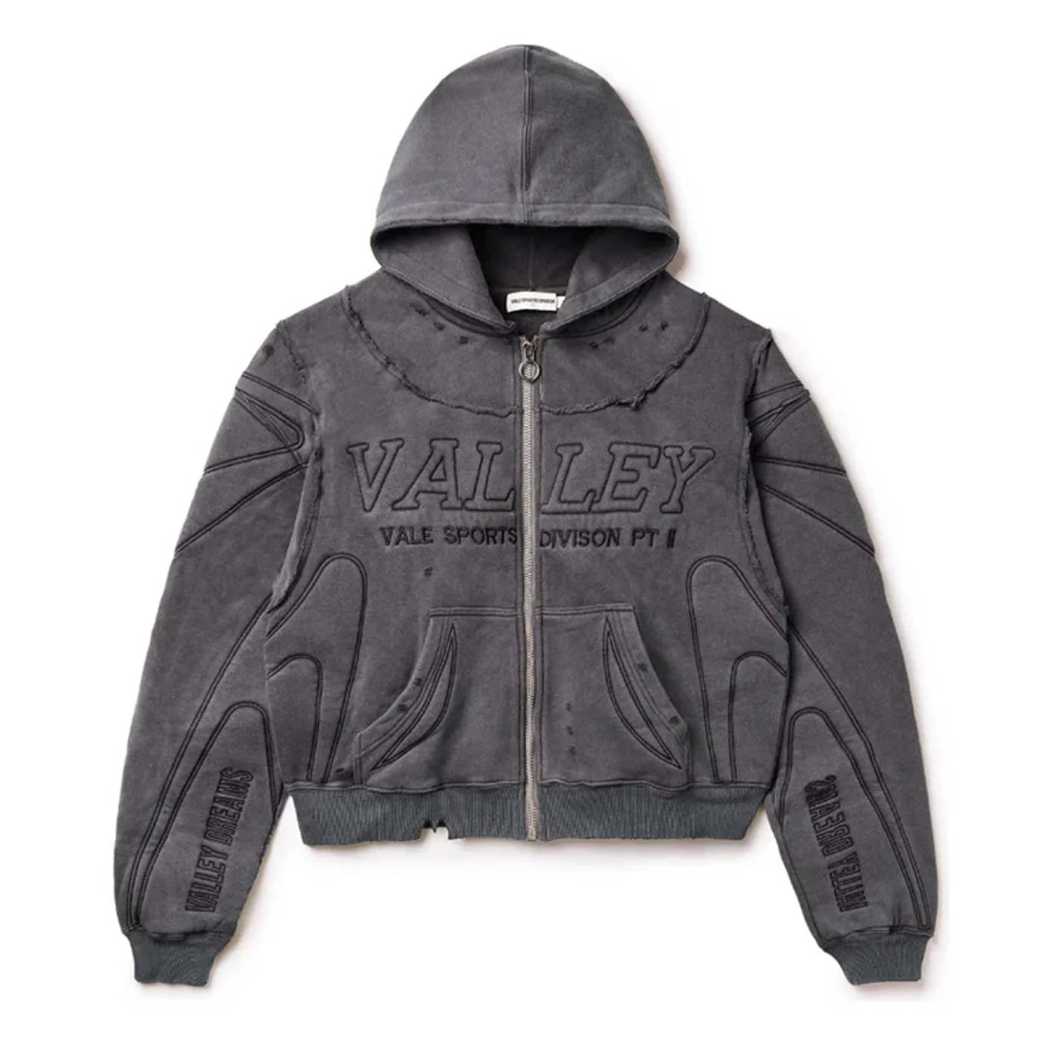 VALE FOREVER ARMOR ZIP UP HOODIE BLACK