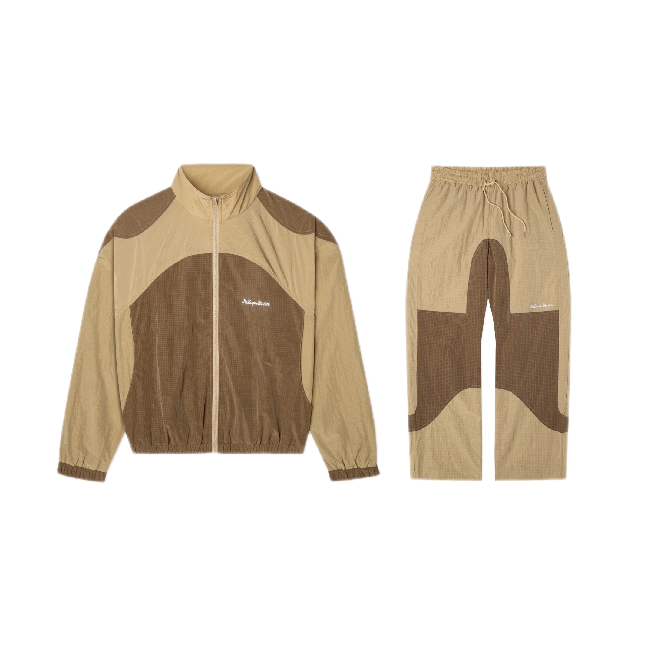 KID SUPER RIPSTOP WINDBREAKER SET [BROWN]