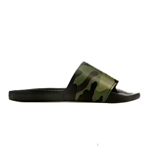 Burberry Embossed Logo Slides Mangrove Green