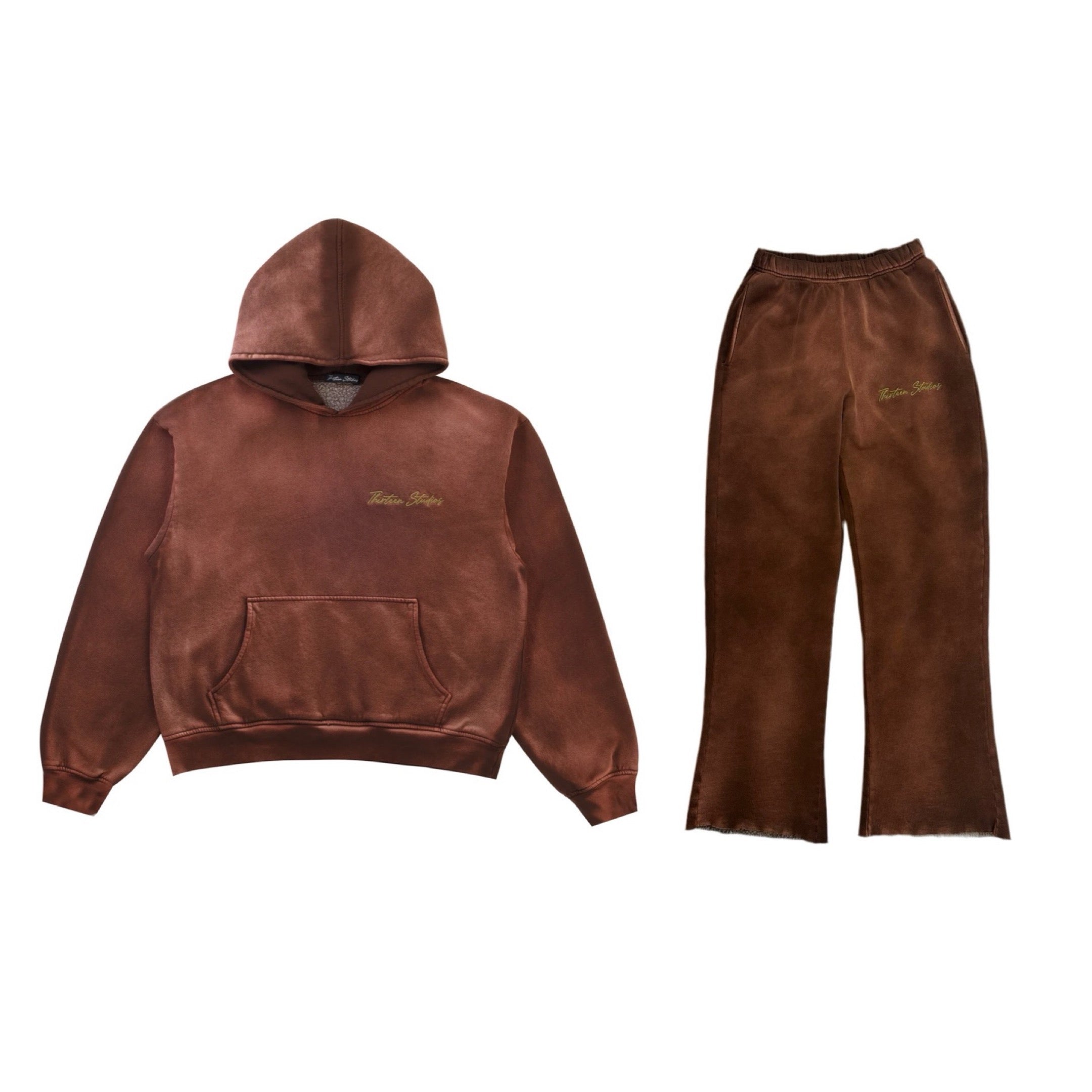 Thirteen Studios Logo Faded SET BROWN