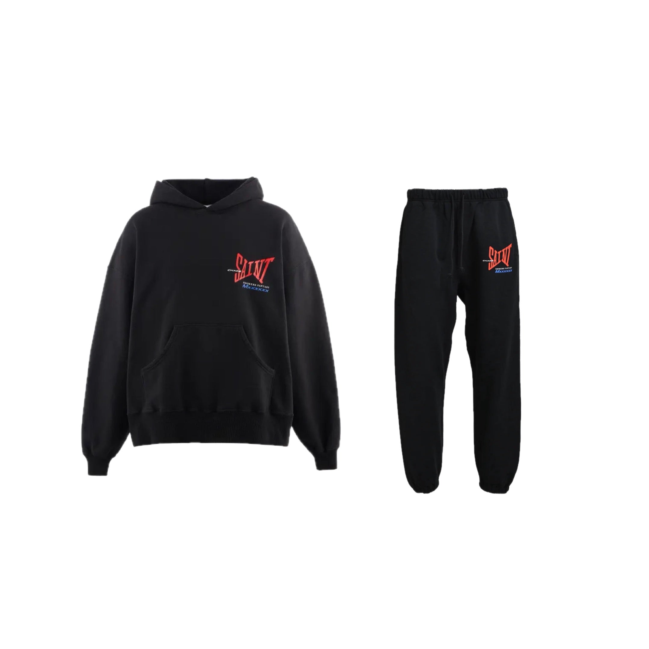 SAINT MICHAEL RIBBON SAINT SET BLACK & RED