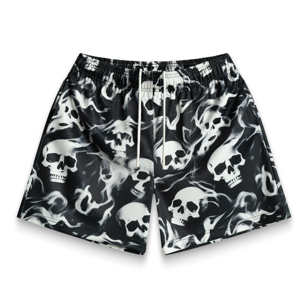 BRAVEST STUDIOS BLACK SKELLY SHORTS