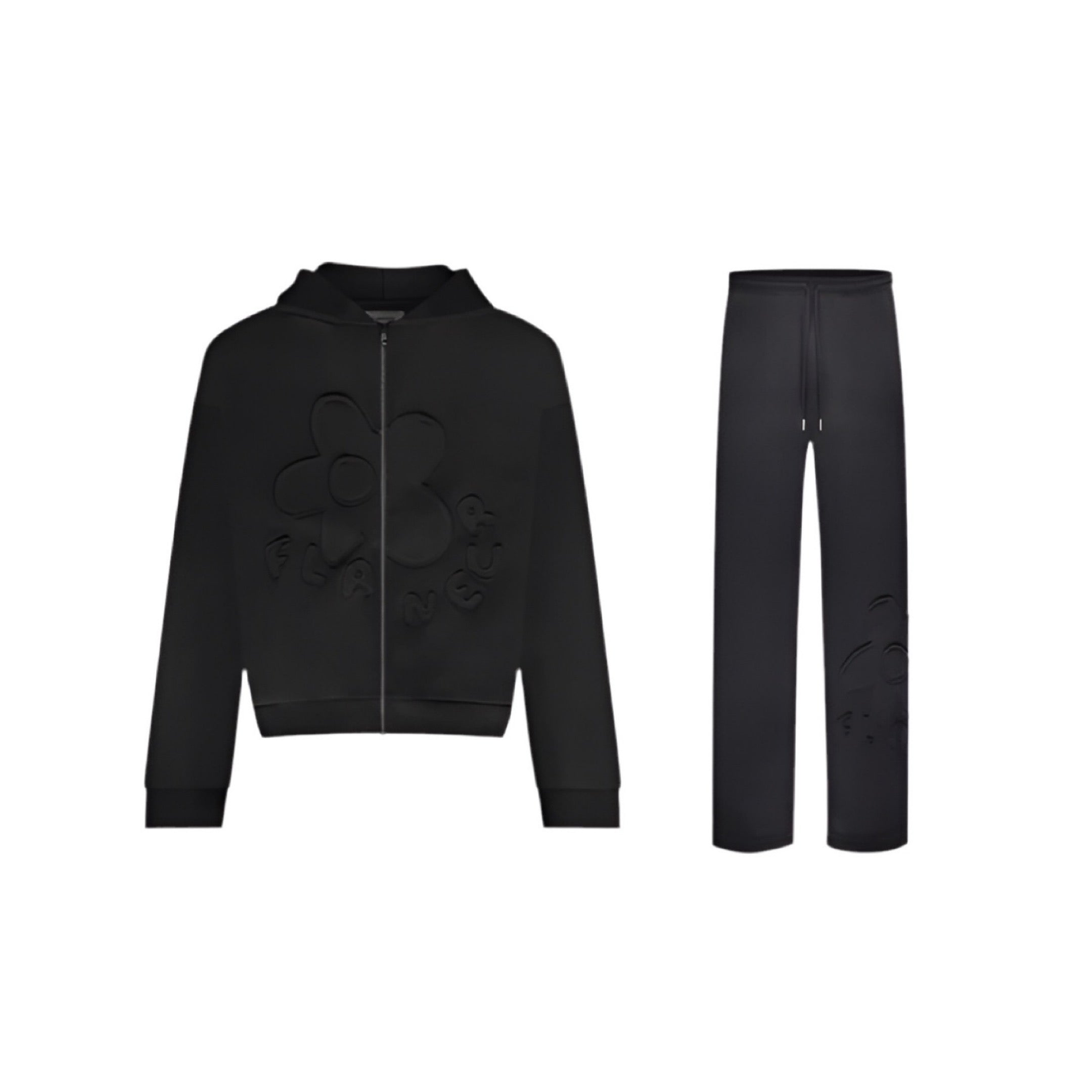 FLÂNEUR BLOSSOM PATCHES SET BLACK