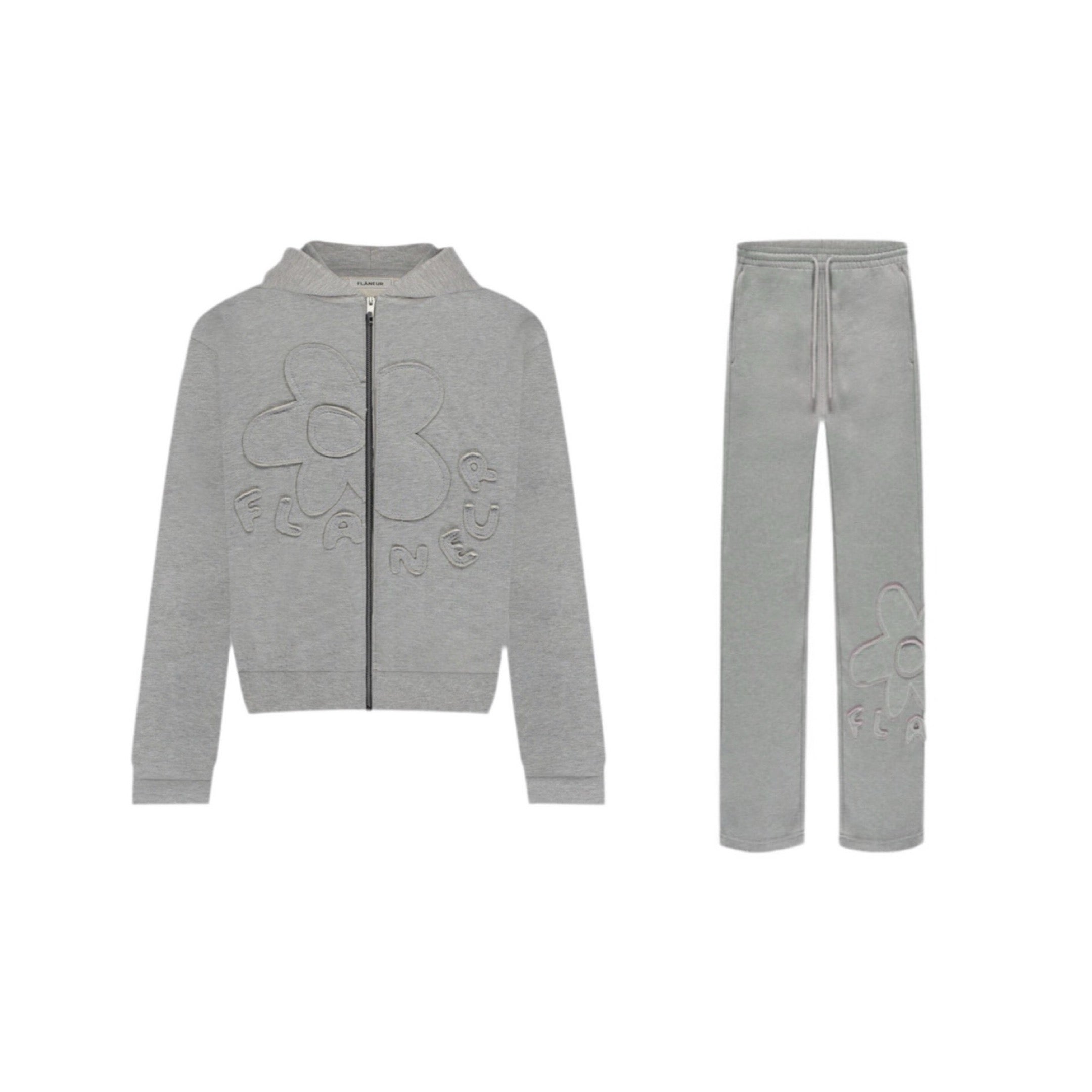 FLÂNEUR BLOSSOM PATCHES SET GREY