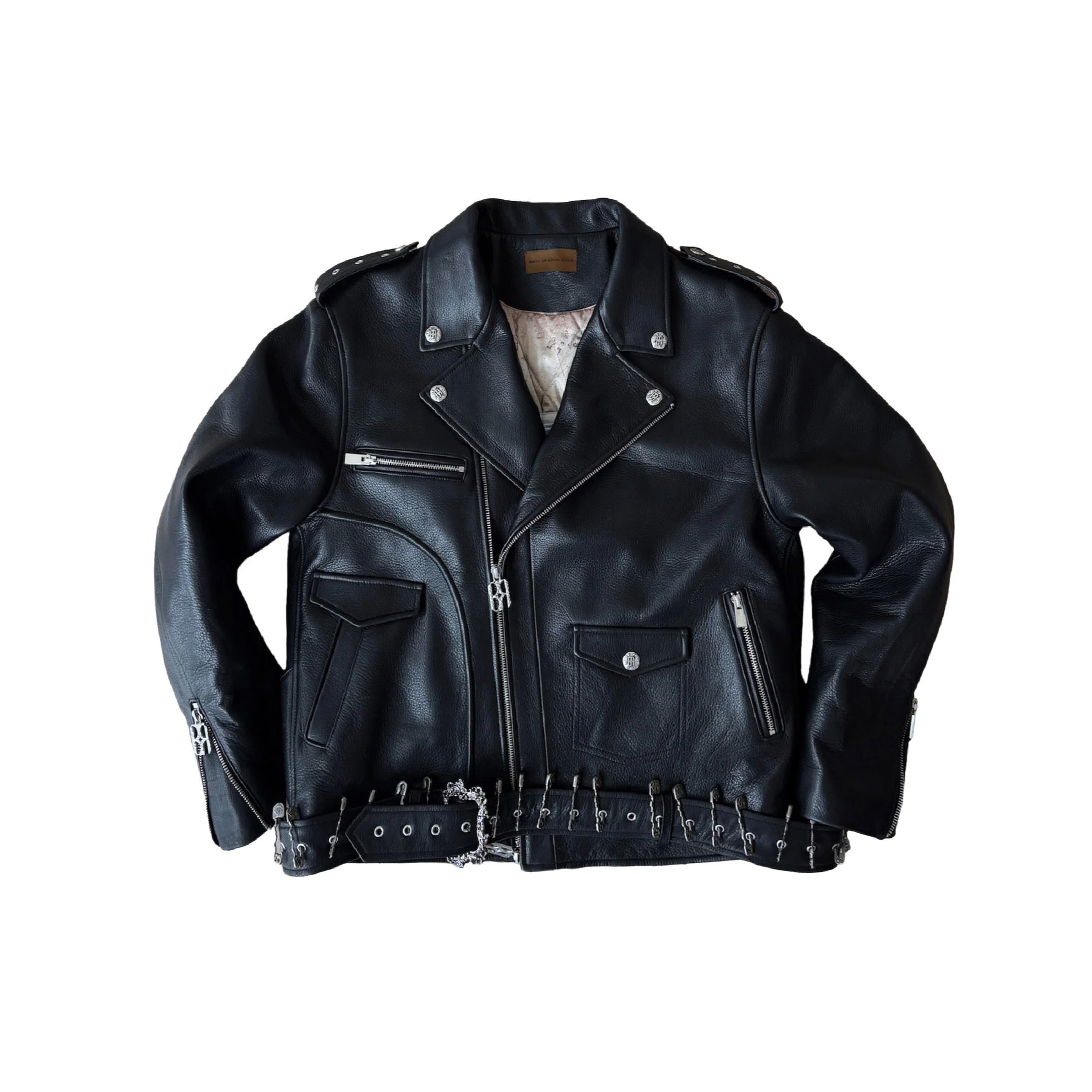 Birth Of Royal Child Prime Hide Pinned Leather Jacket