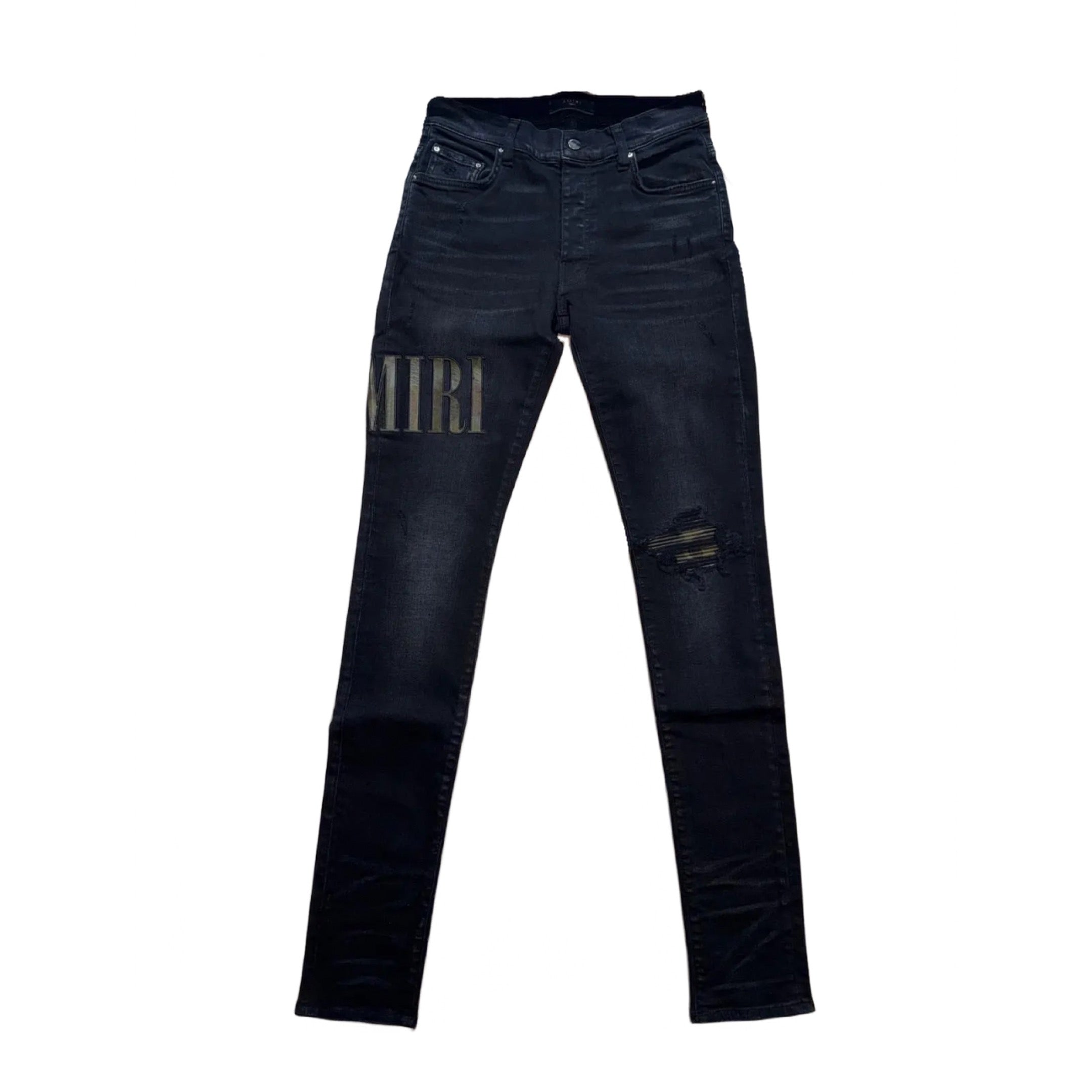 AMIRI CORE APPLIQUE JEANS AGED BLACK