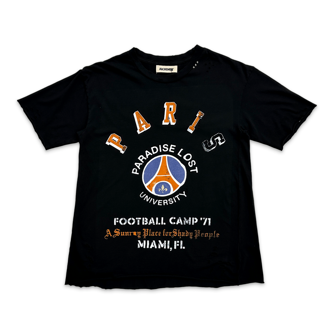 ALCHEMIST ALAIN TEE BLACK ORANGE