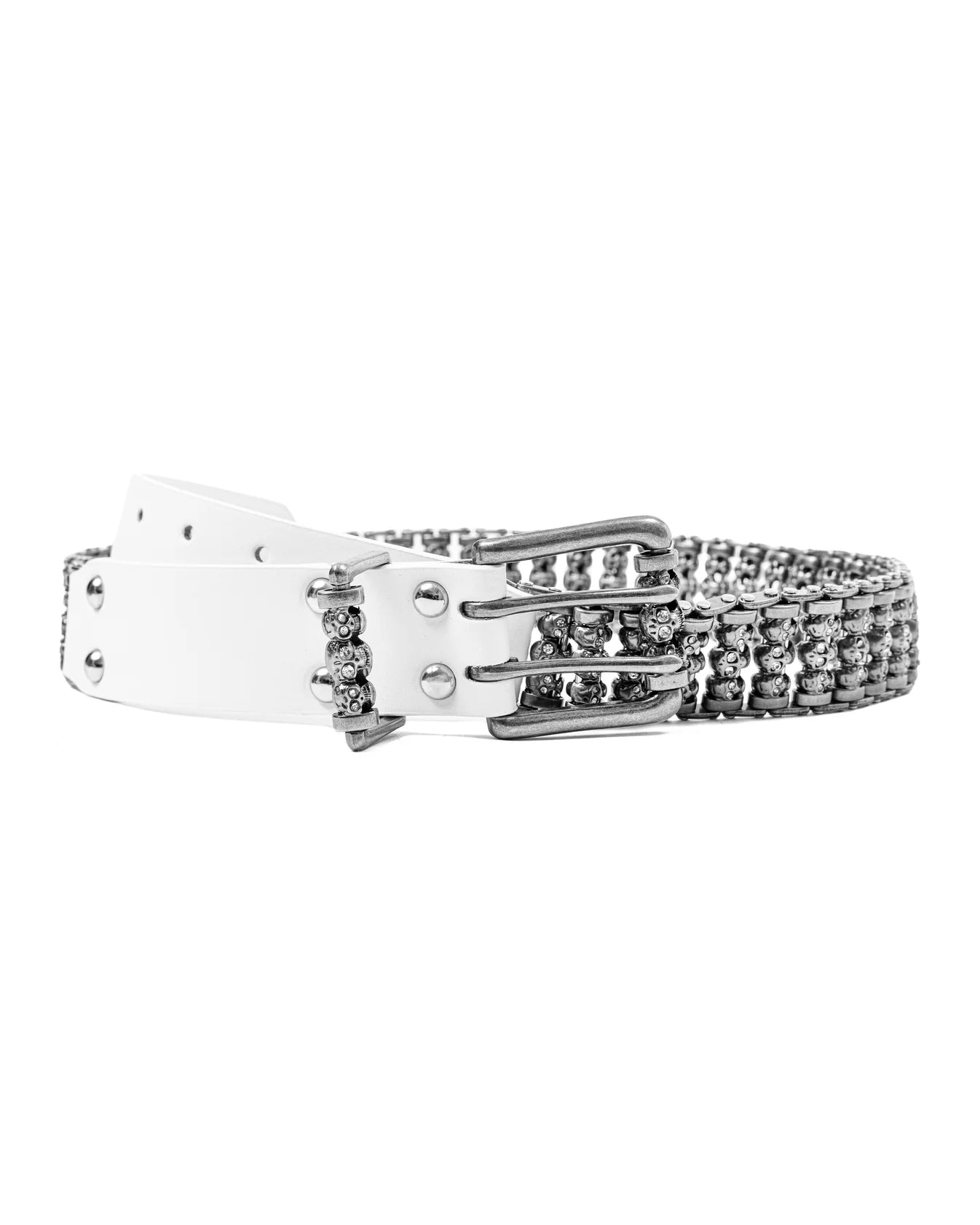 STOLEN ARTS White Skull Roller Belt