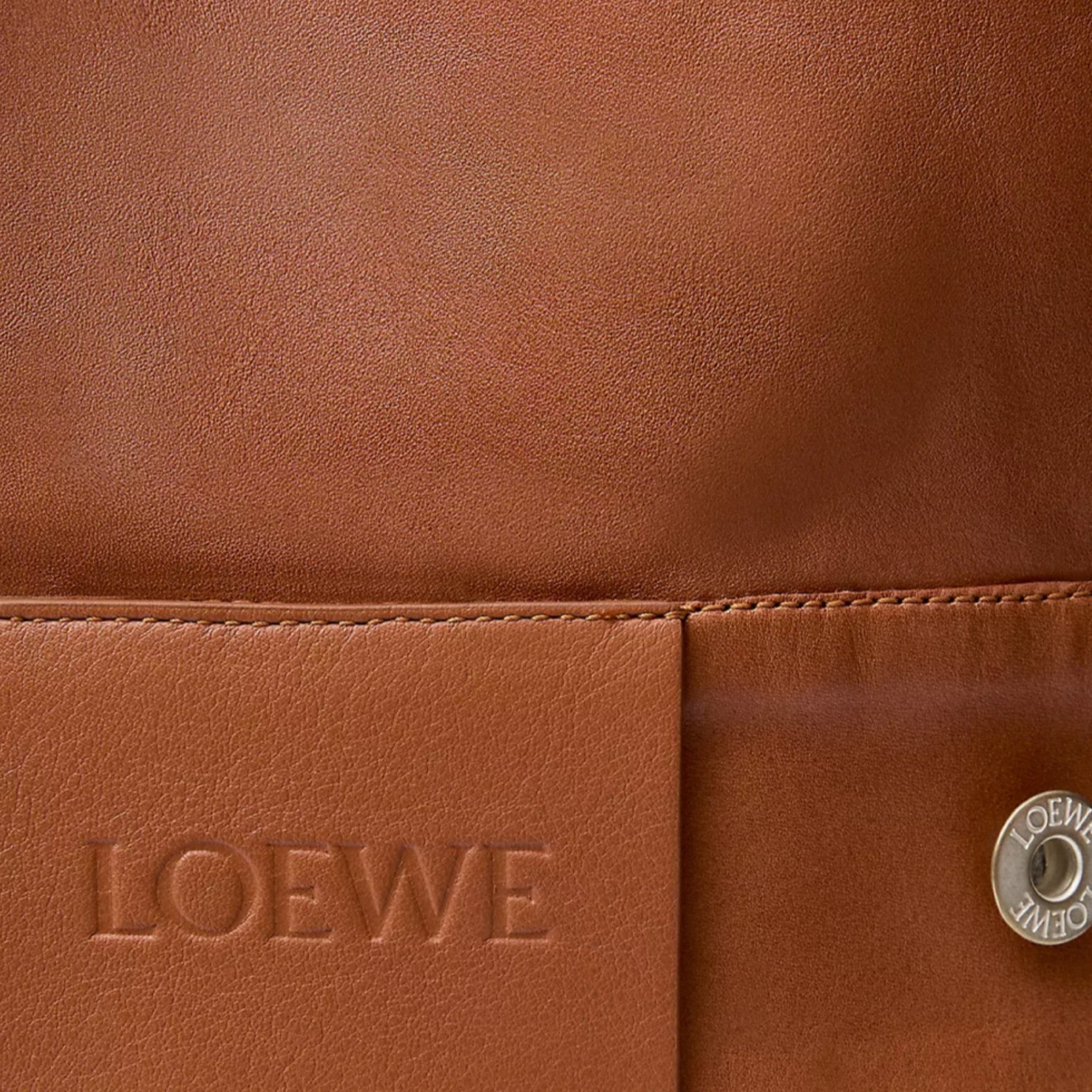 LOEWE Leather Patch Denim Jacket