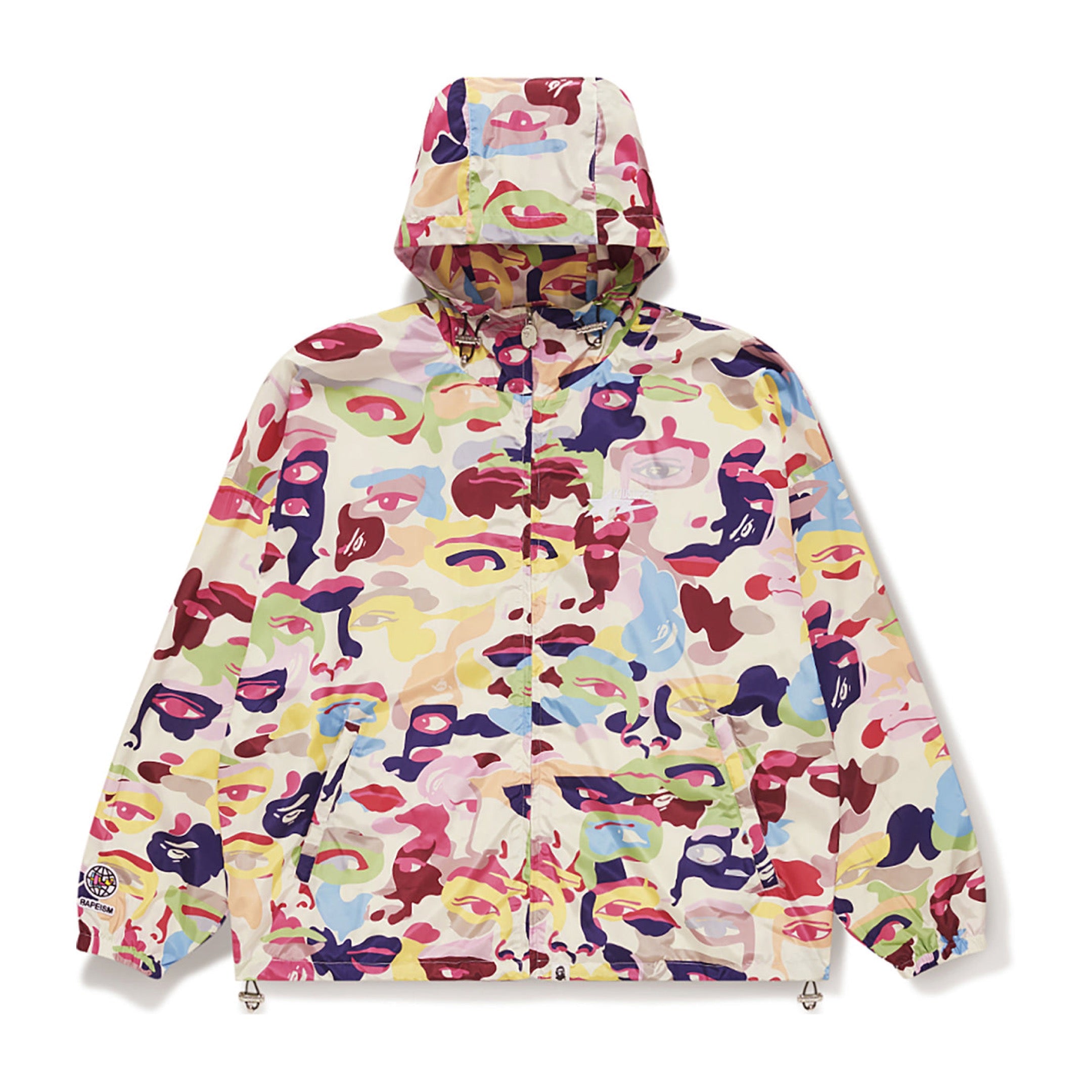 BAPE X KIDSUPER CAMO LIGHTWEIGHT JACKET FACES