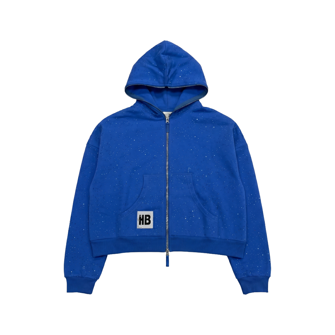 HYPEBOYS BLING HOODIE ( BLUE )