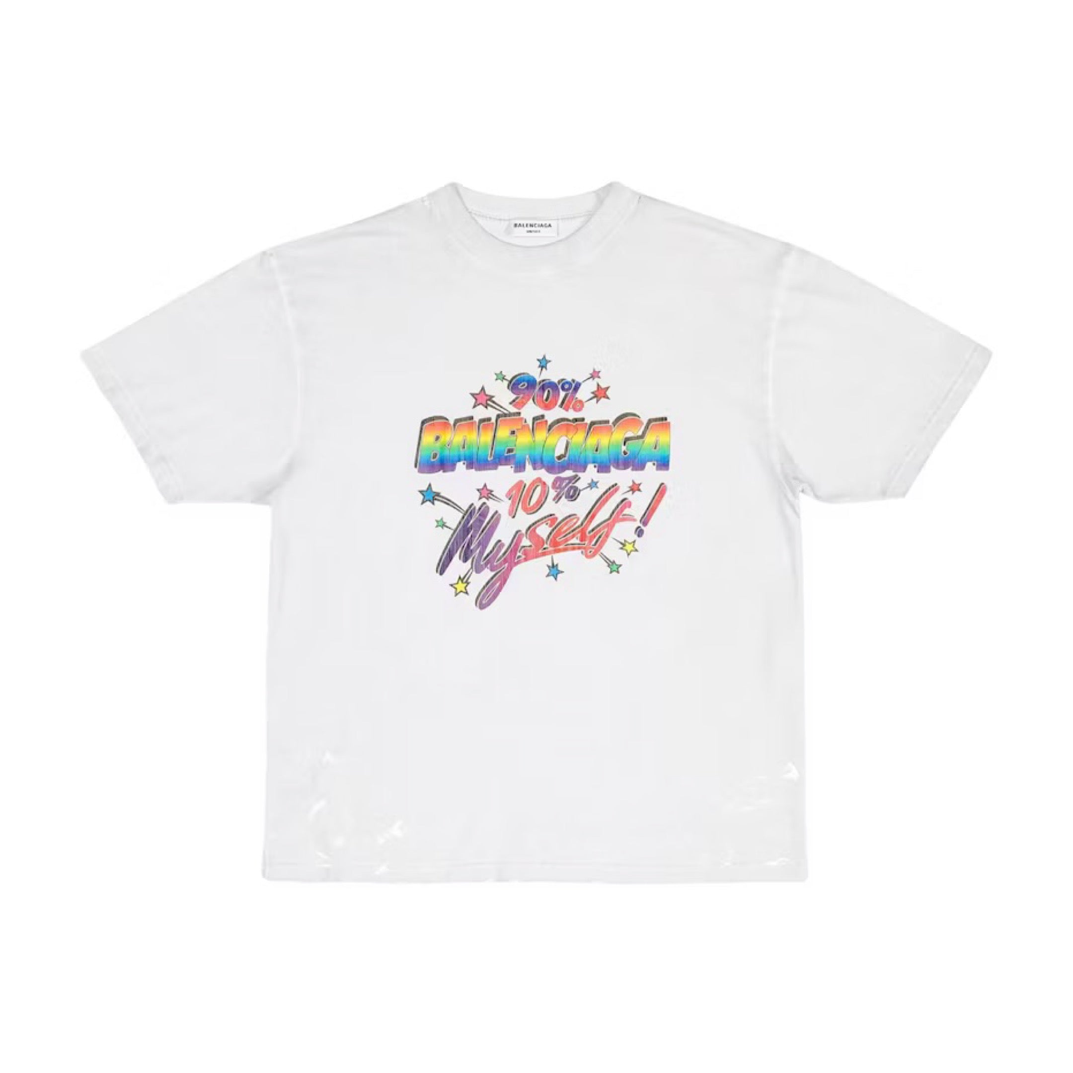 BALENCIAGA| 90% BALENCIAGA 10% MYSELF CREAM TEE