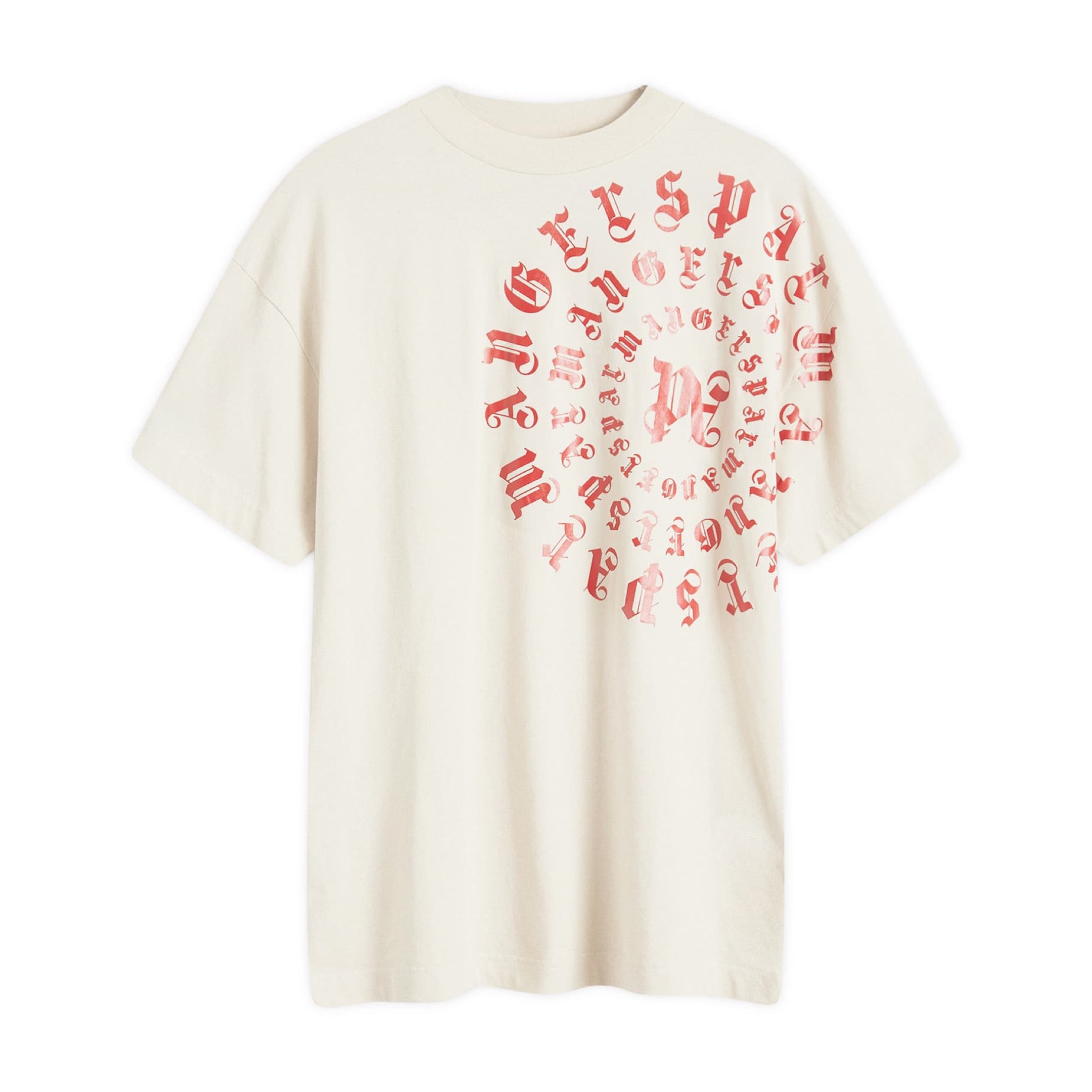 PALM ANGELS VERTIGO T-SHIRT BEIGE