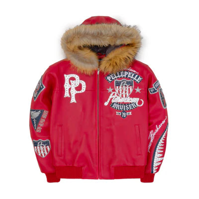 PELLE PELLE AMERICAN BRUISER HOODED JACKET