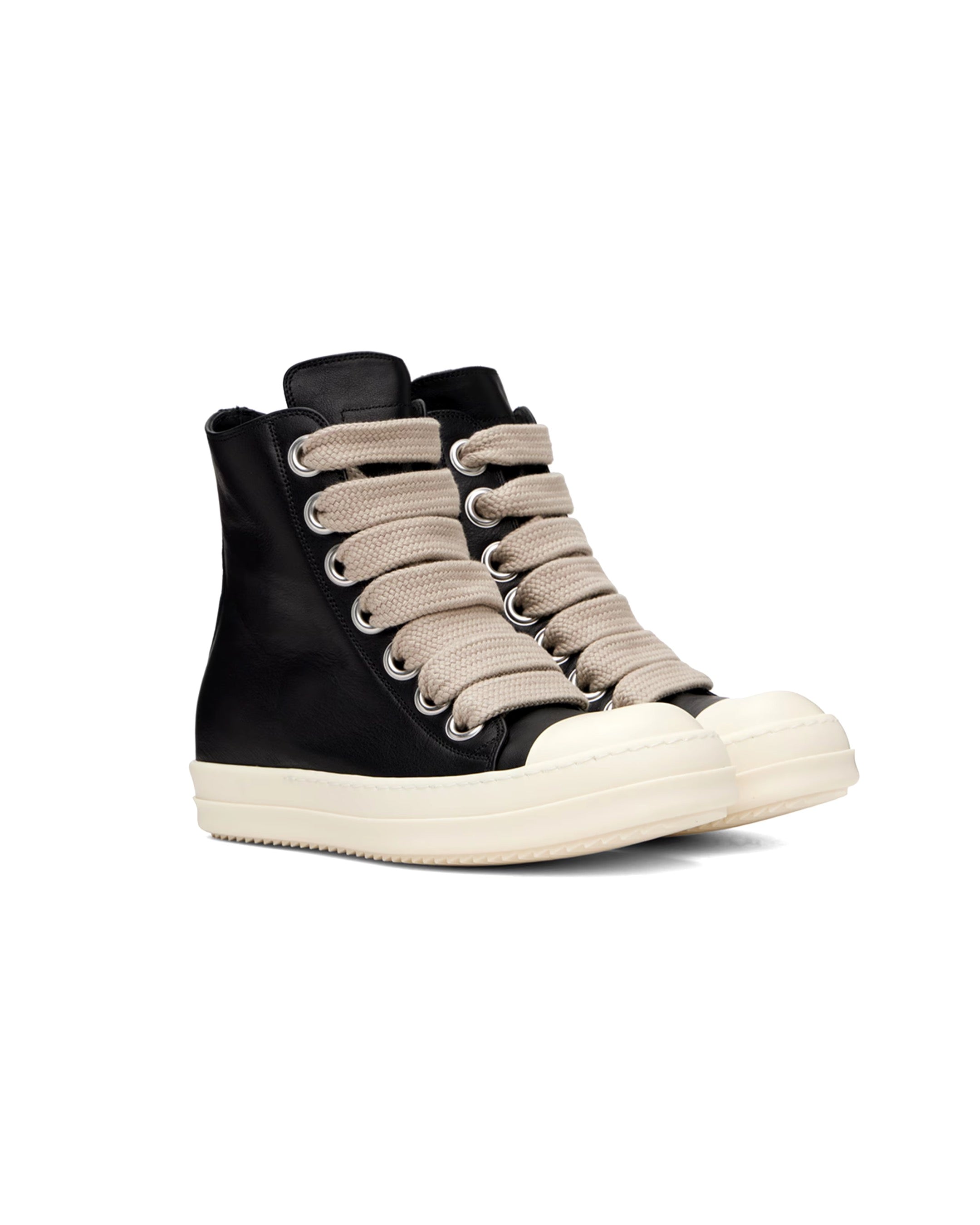 RICK OWENS Black Porterville Jumbo Laced Sneakers