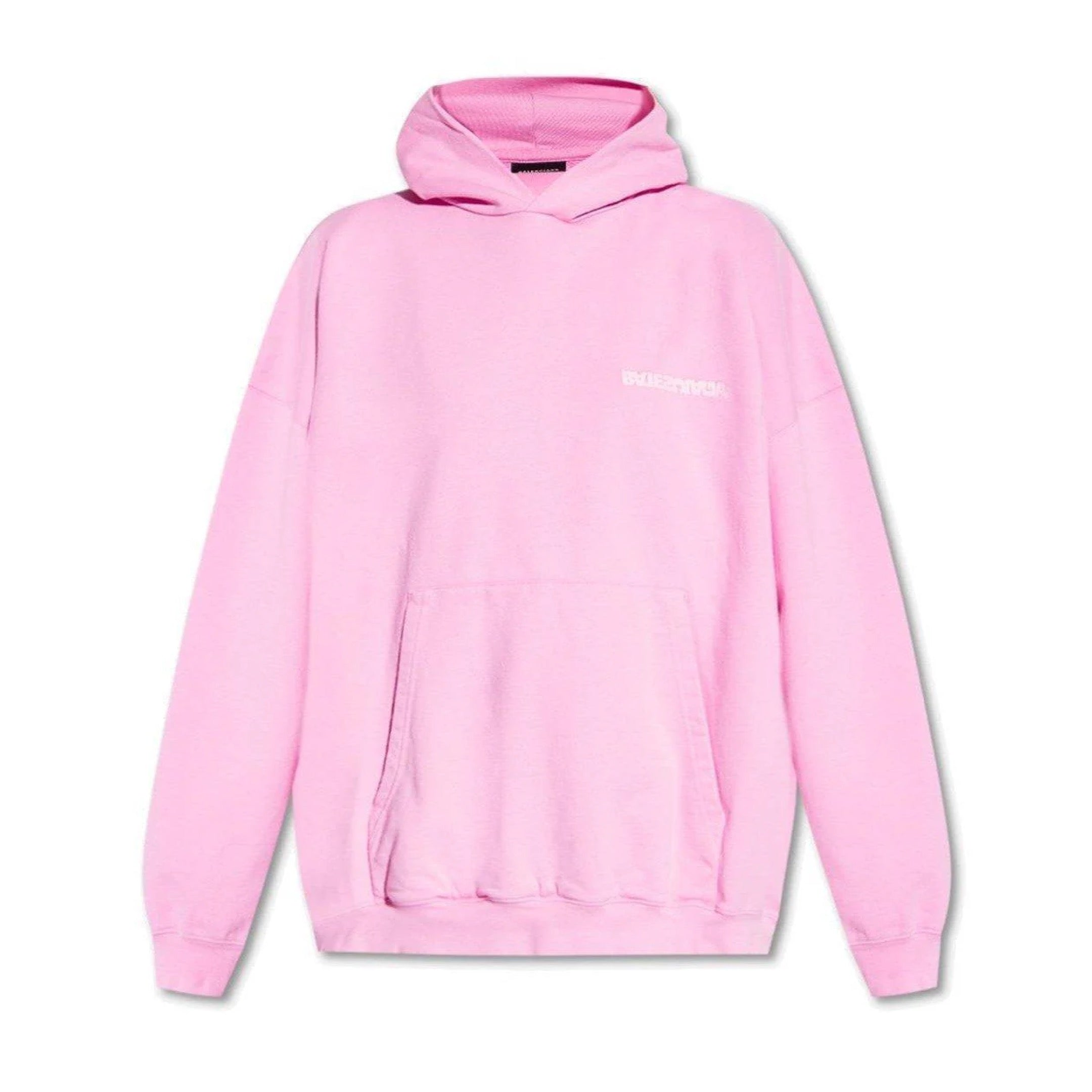 BALENCIAGA EMBROIDERED PINK HOODIE