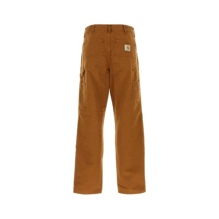 Carhartt Wip Man Brown Denim Double Knee Pant