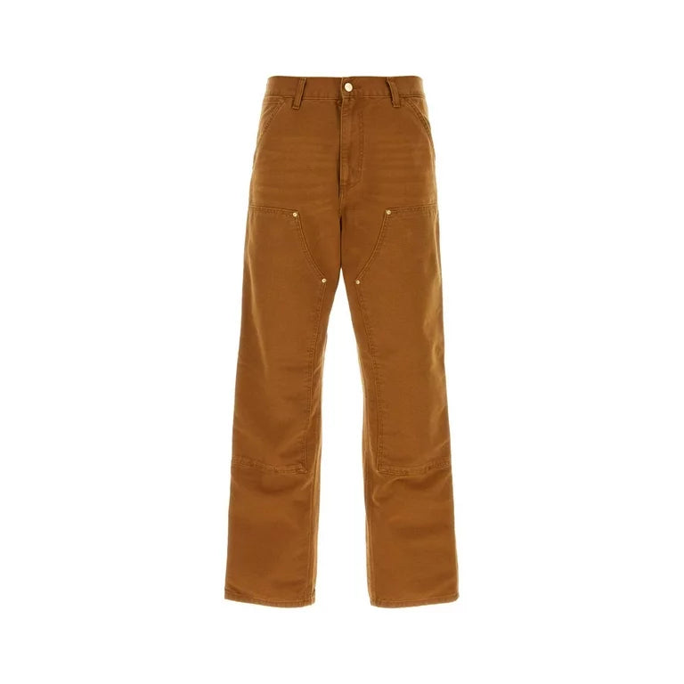 Carhartt Wip Man Brown Denim Double Knee Pant