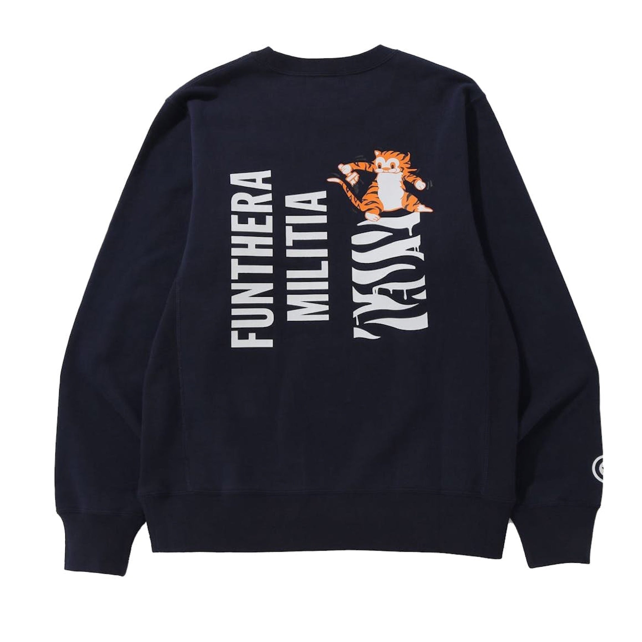 A BATHING APE BAPE Tiger Crewneck Navy