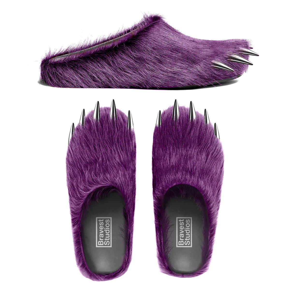 BRAVEST STUDIOS PURPLE MULE SLIPPERS